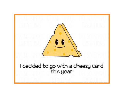 Cheesy Mini Greeting Card