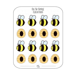 Bumblebee Sticker Sheet