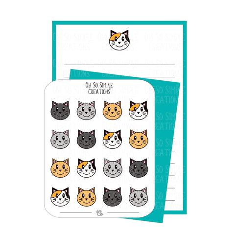 Calico Cat Stationery Set