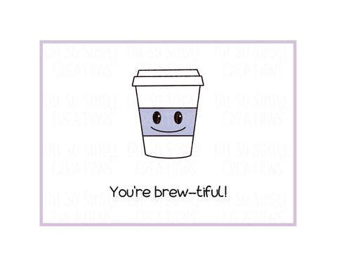 Brew-Tiful Mini Greeting Card