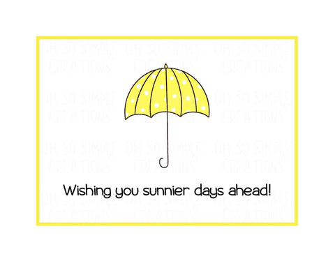 Sunnier Days Ahead Mini Greeting Card