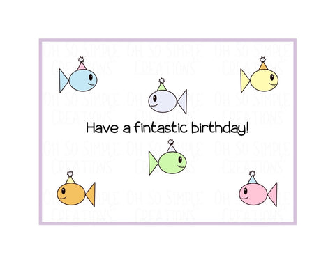 Fintastic Birthday Mini Greeting Card