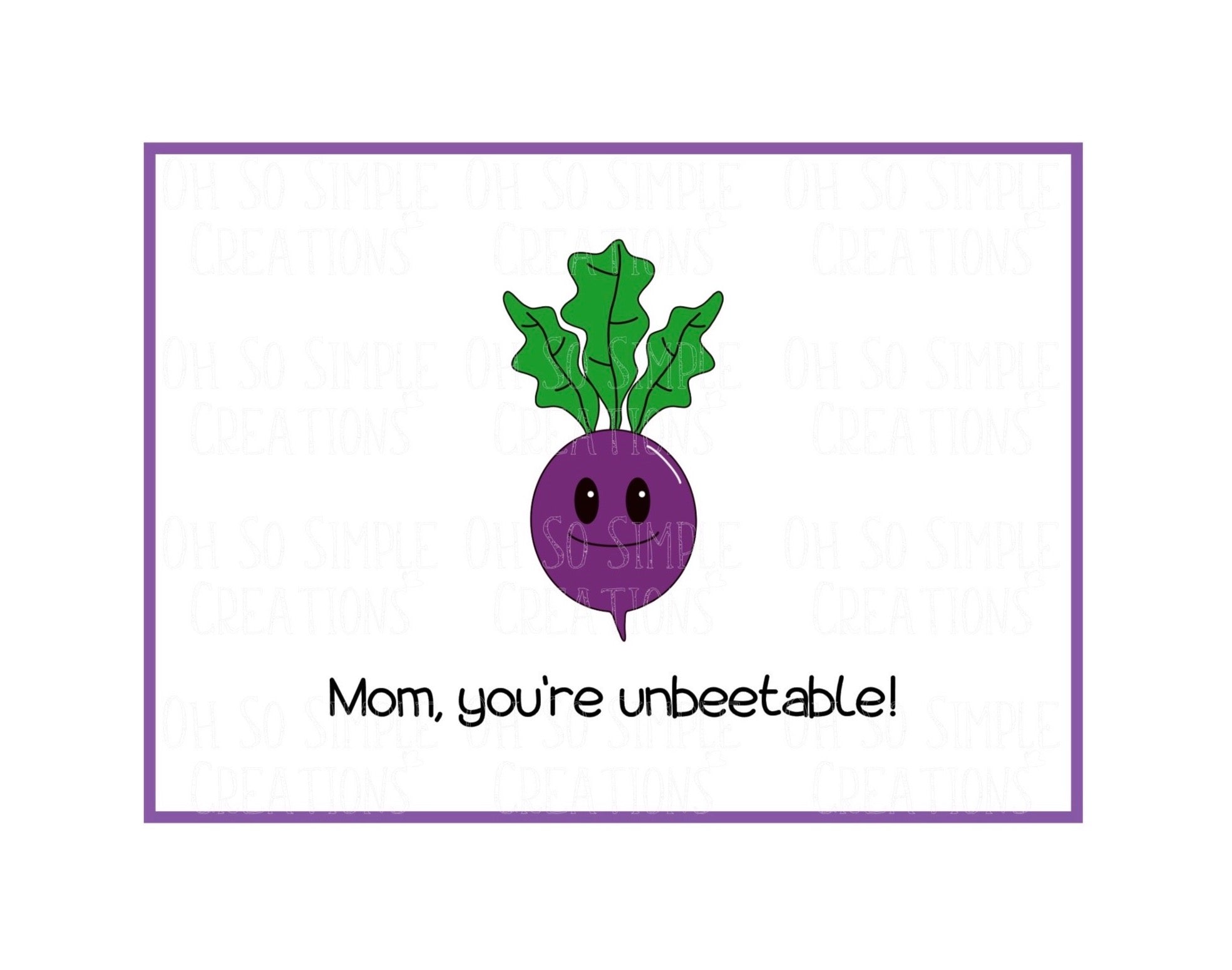 Unbeetable Mini Greeting Card