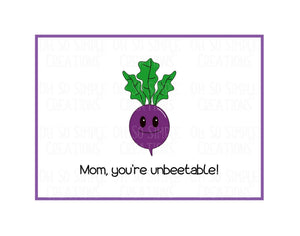 Unbeetable Mini Greeting Card