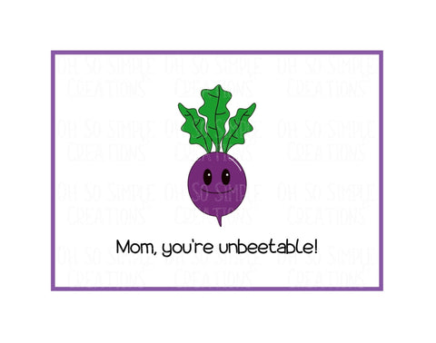 Unbeetable Mini Greeting Card