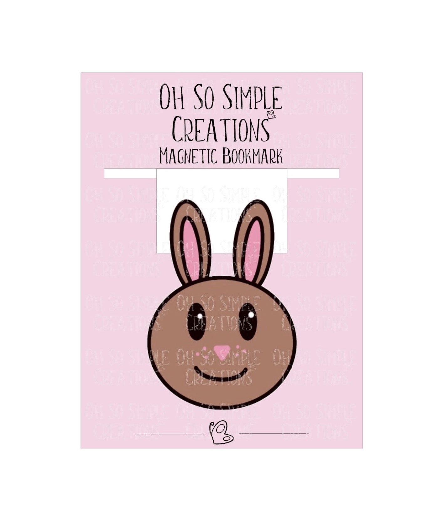 Brown Bunny Magnetic Bookmark