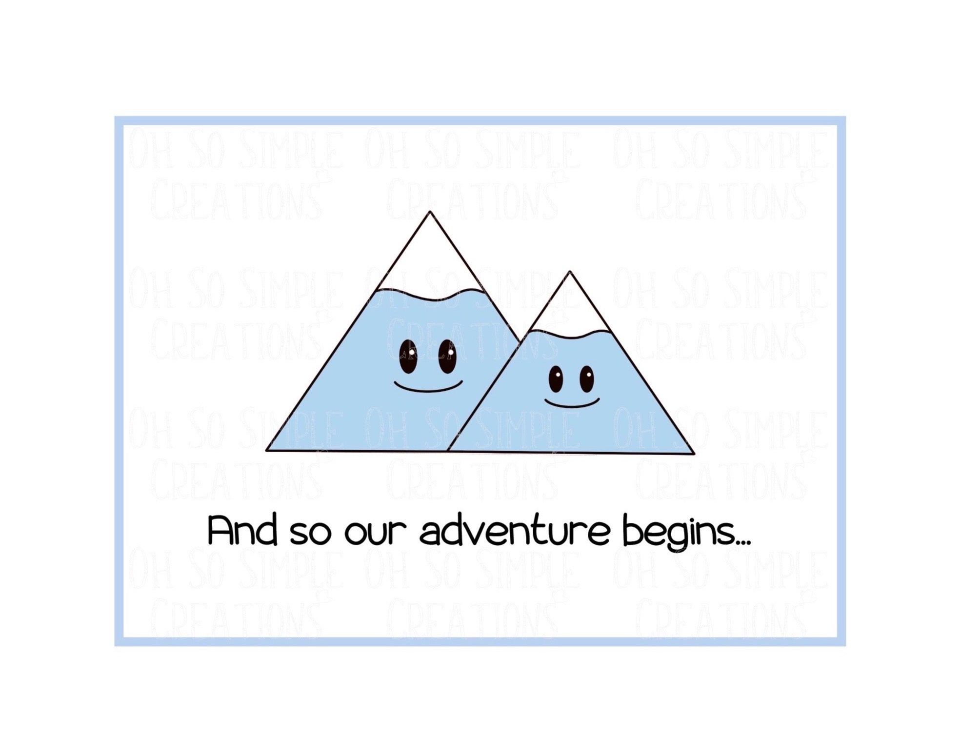 Adventure Begins Mini Greeting Card