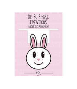 White Bunny Magnetic Bookmark