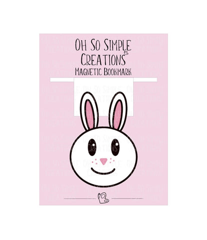 White Bunny Magnetic Bookmark