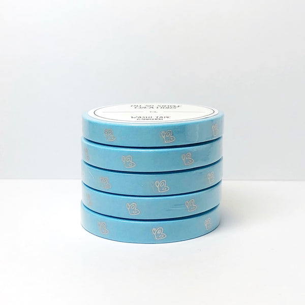 Blue Butterfly Washi Tape With Holographic Foil