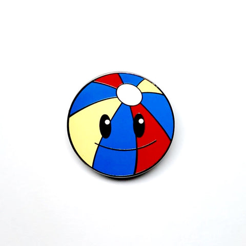 Blue Beach Ball Enamel Pin