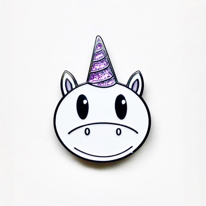 Purple Unicorn Enamel Pin