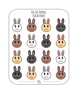 Bunny Sticker Sheet