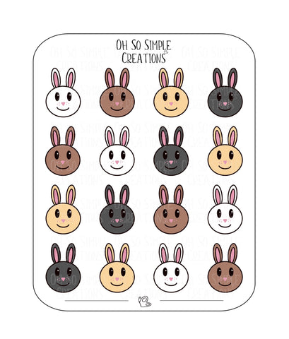 Bunny Sticker Sheet