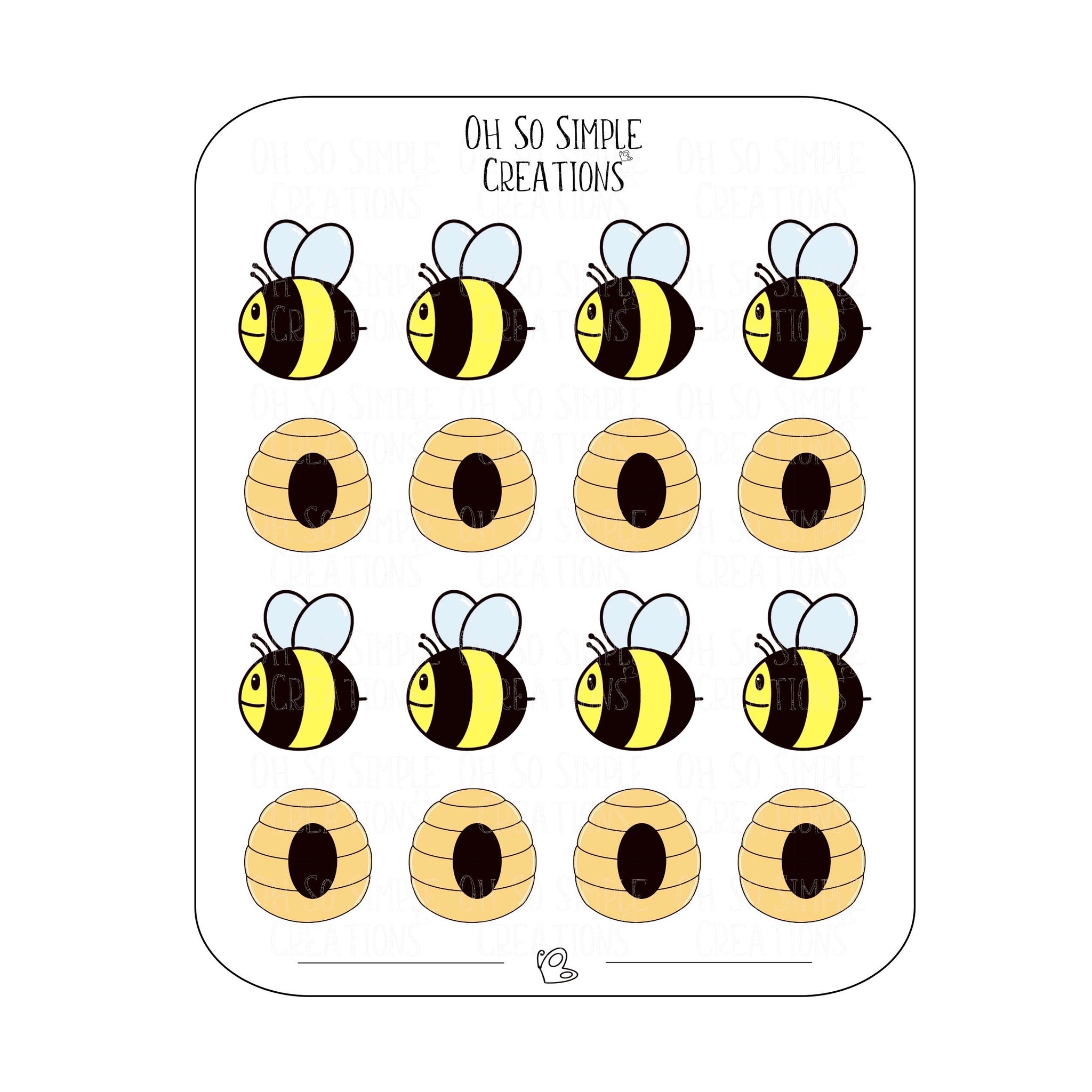 Bumblebee Sticker Sheet