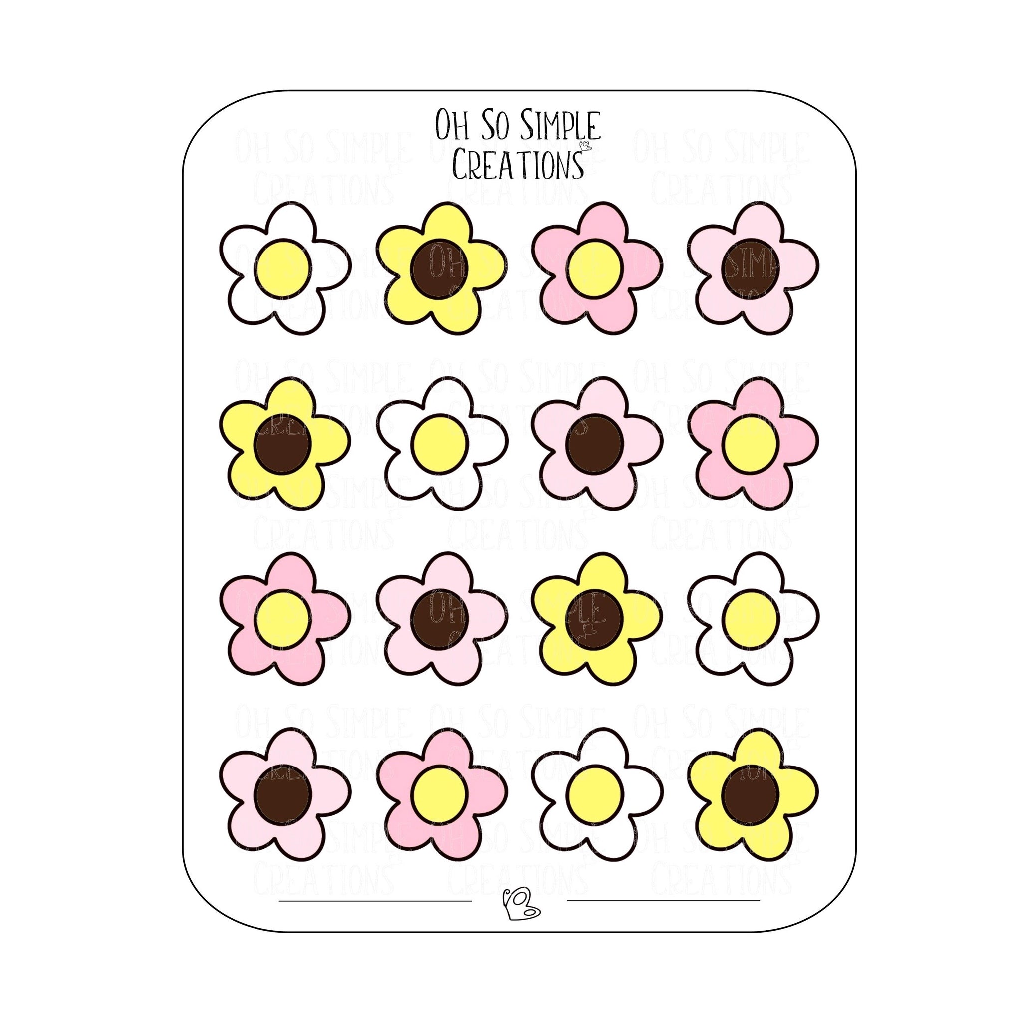 Daisy Sticker Sheet