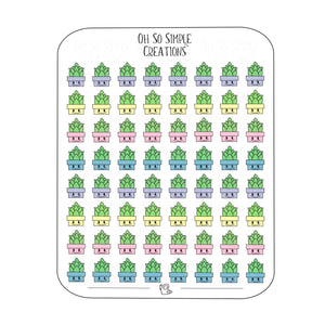 Mini Succulent Sticker Sheet