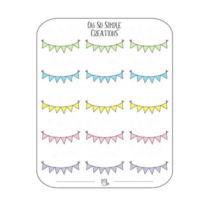 Birthday Banner Sticker Sheet