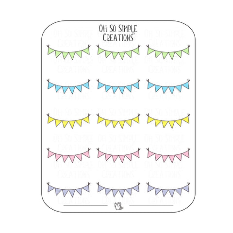 Birthday Banner Sticker Sheet