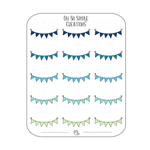 Cool Coloured Spring Banner Sticker Sheet