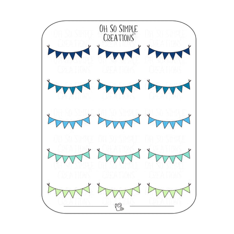 Cool Coloured Spring Banner Sticker Sheet