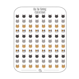 Mini Cat Sticker Sheet