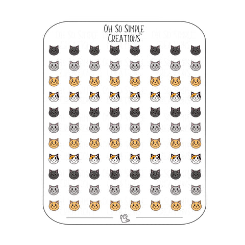 Mini Cat Sticker Sheet