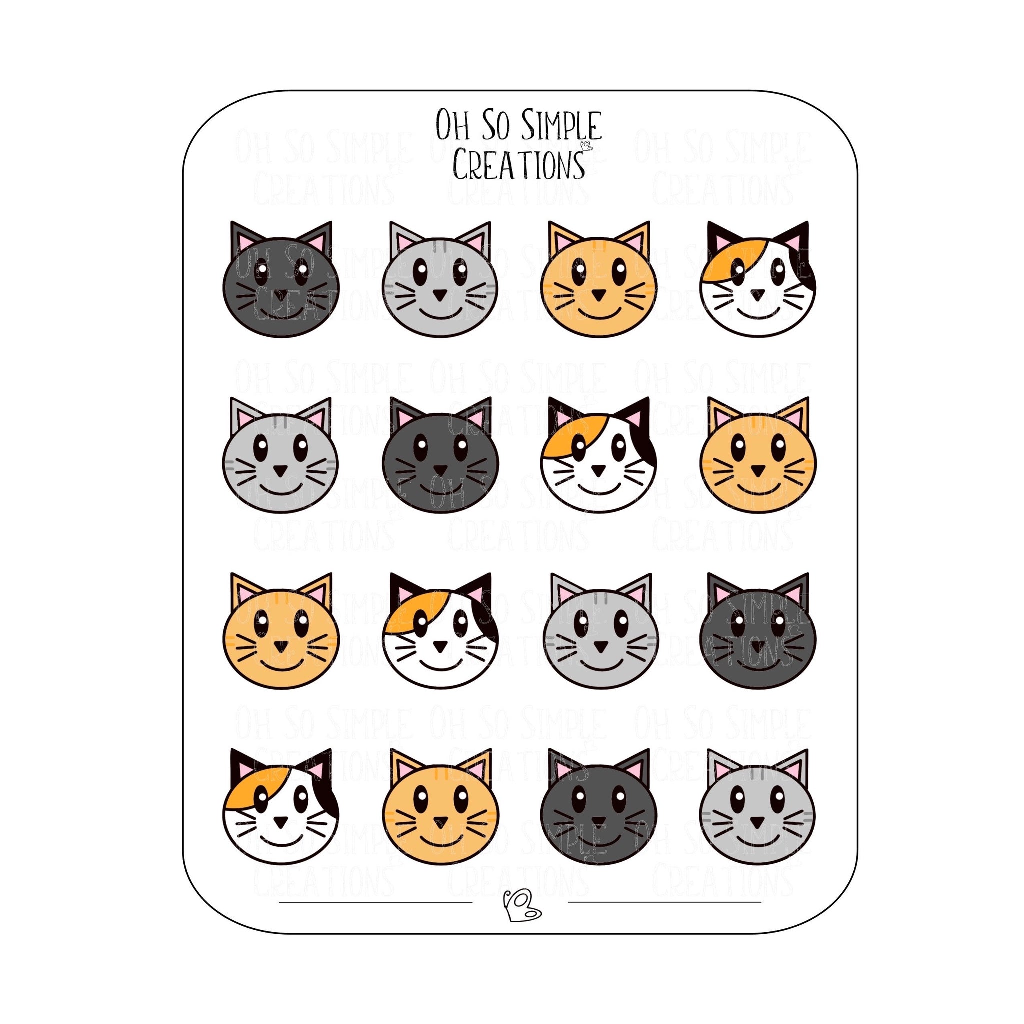 Cat Sticker Sheet