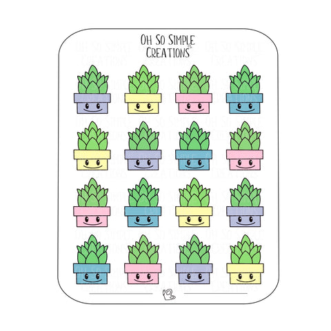 Succulent Sticker Sheet