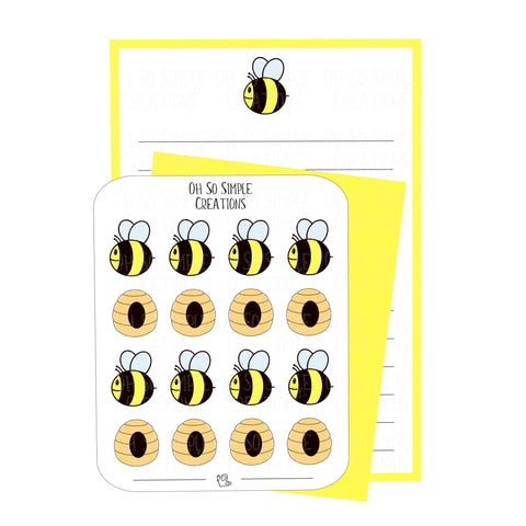 Bumblebee Stationery Set