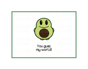 You Guac My World (Boy) Mini Greeting Card