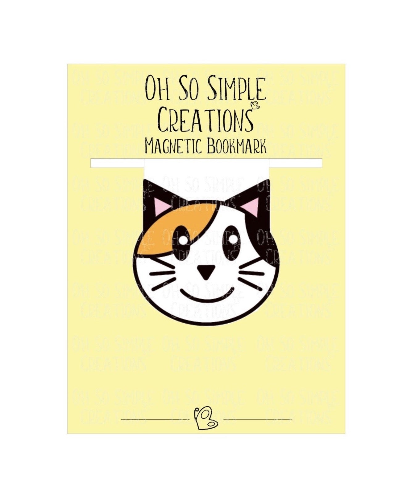 Calico Cat Magnetic Bookmark