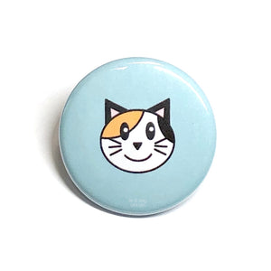 Calico Cat Button
