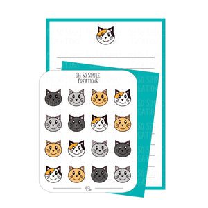 Calico Cat Stationery Set