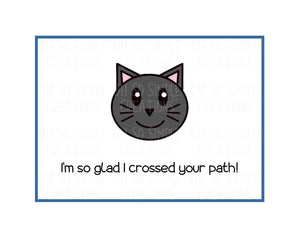 Crossed Your Path Mini Greeting Card