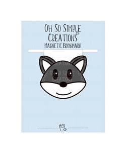 Dark Grey Fox Bookmark