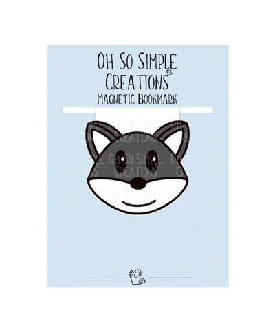 Dark Grey Fox Bookmark