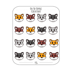 Fox Sticker Sheet