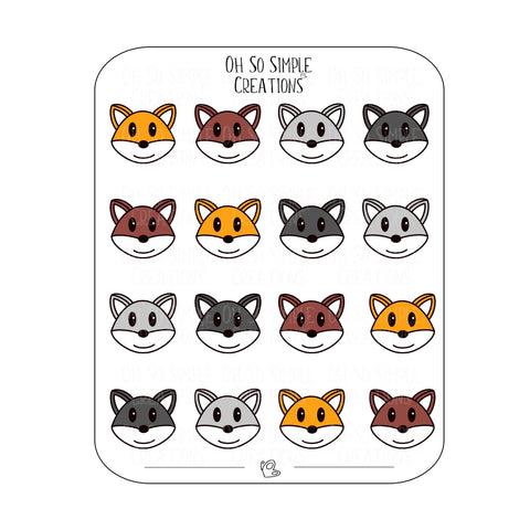 Fox Sticker Sheet