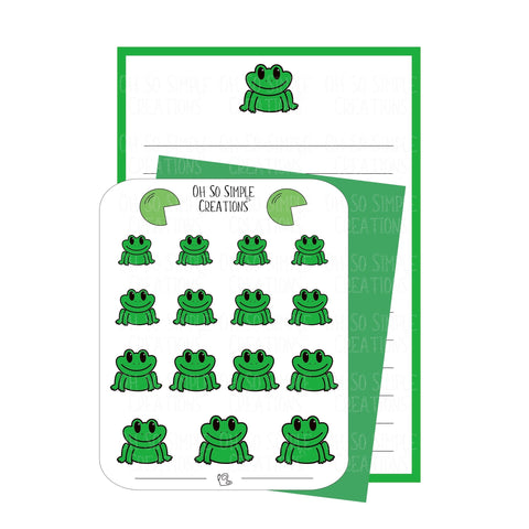 Frog Stationery Set