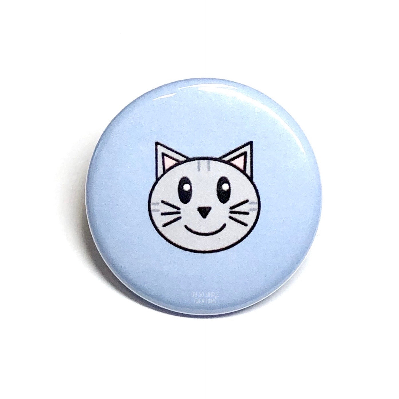 Grey Cat Button