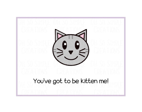 Got To Be Kitten Me Mini Greeting Card