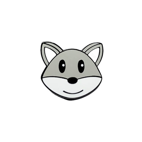 Grey Fox Enamel Pin