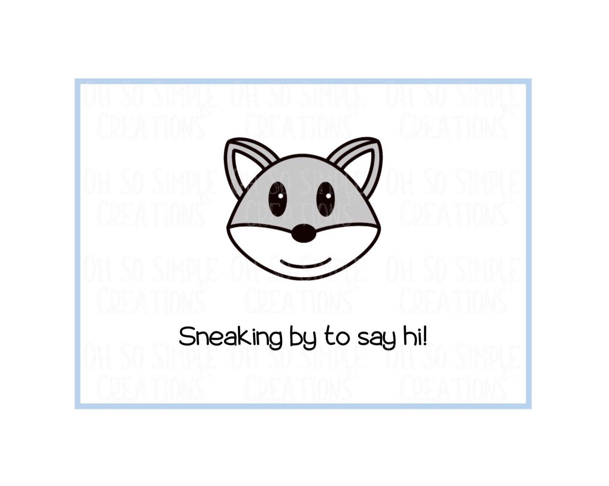 Sneaking By Mini Greeting Card