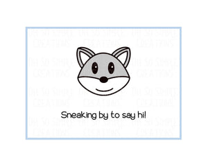 Sneaking By Mini Greeting Card