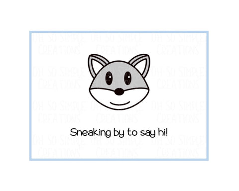 Sneaking By Mini Greeting Card