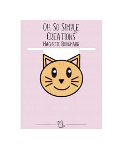 Orange Cat Magnetic Bookmark