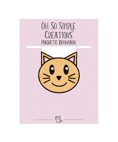 Orange Cat Magnetic Bookmark