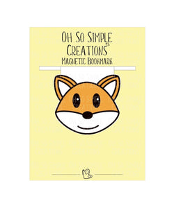 Orange Fox Magnetic Bookmark