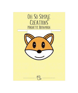 Orange Fox Magnetic Bookmark